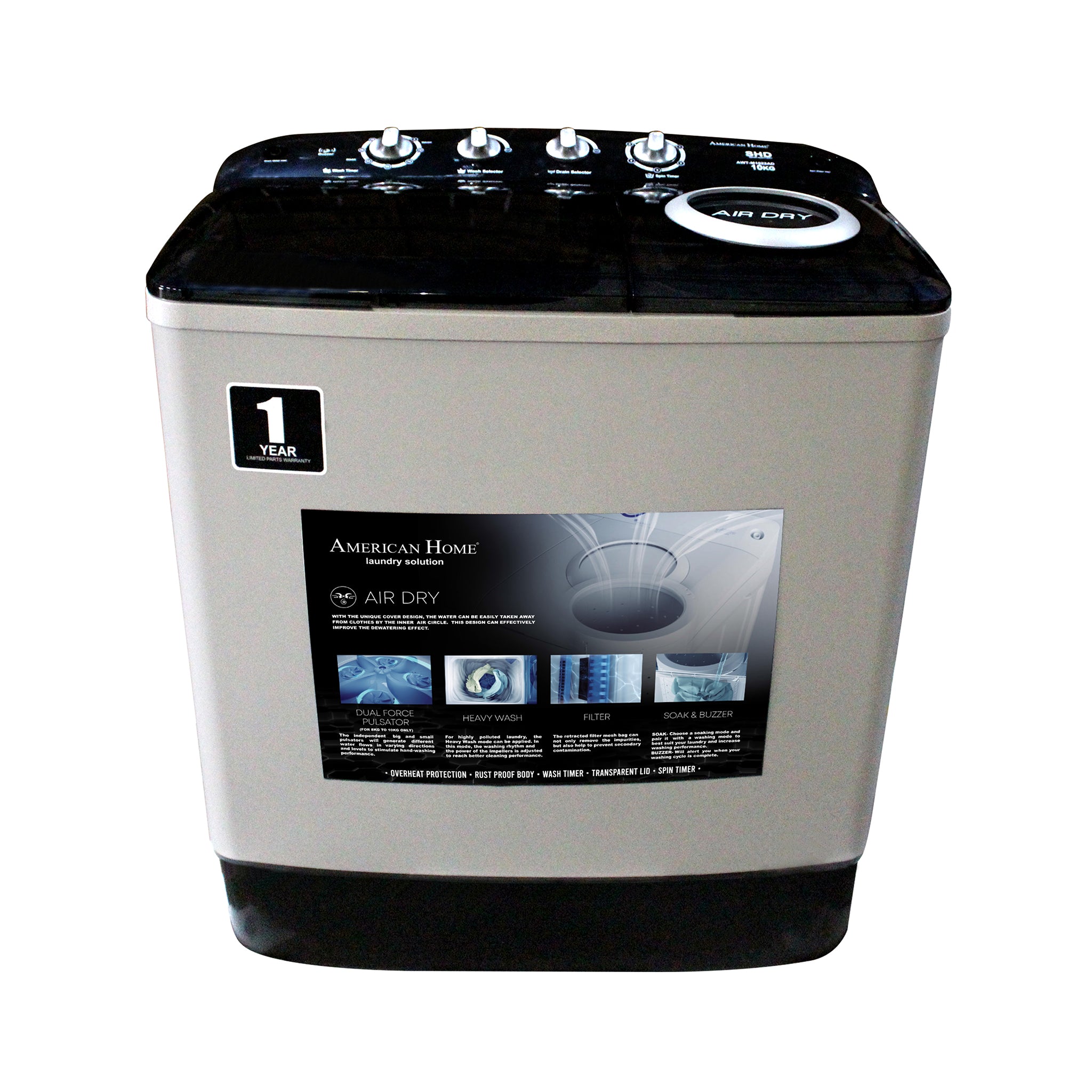 AWT-M1022ADFRONTVIEW 4KWED4815FW WHIRPOOL 15KG ELECTRIC DRYER